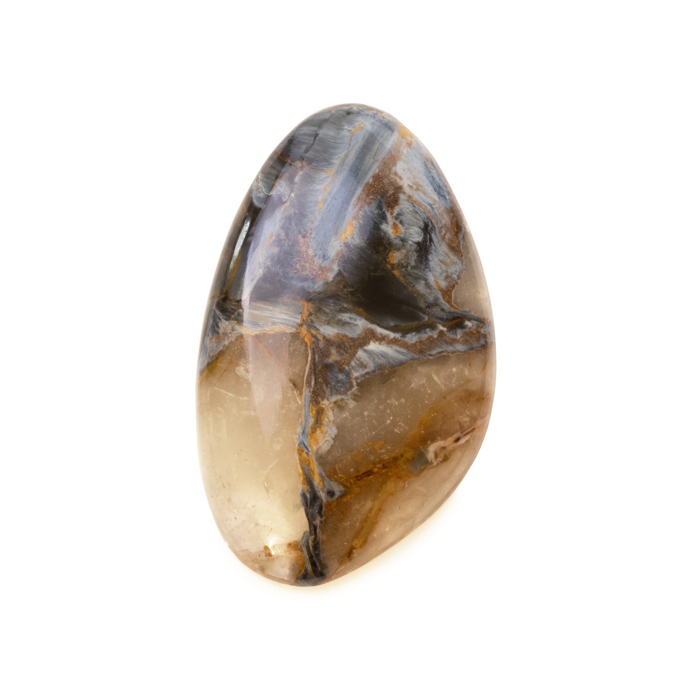 Pietersite Freeform Cabochon, Approx 33.5x20.5mm