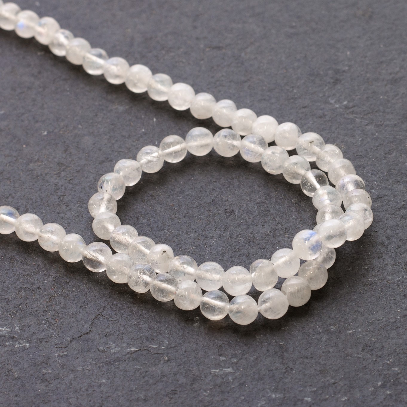 Rainbow Moonstone Round Beads - Approx From 4.5mm