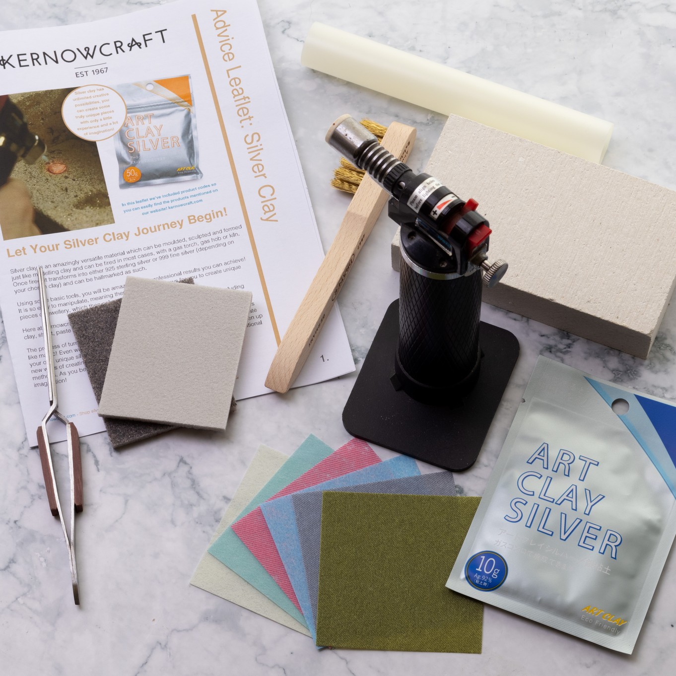 Art Clay™ Silver Clay Tool Bundle with Torch Firing Kit
