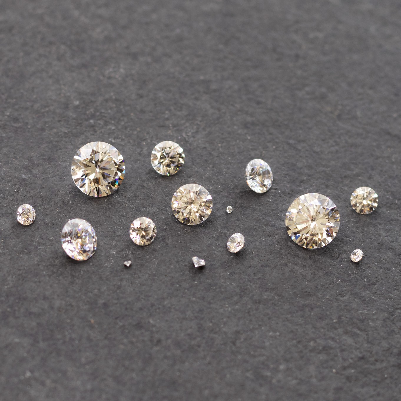 Assorted White Cubic Zirconia Faceted Stone Packs - Various options