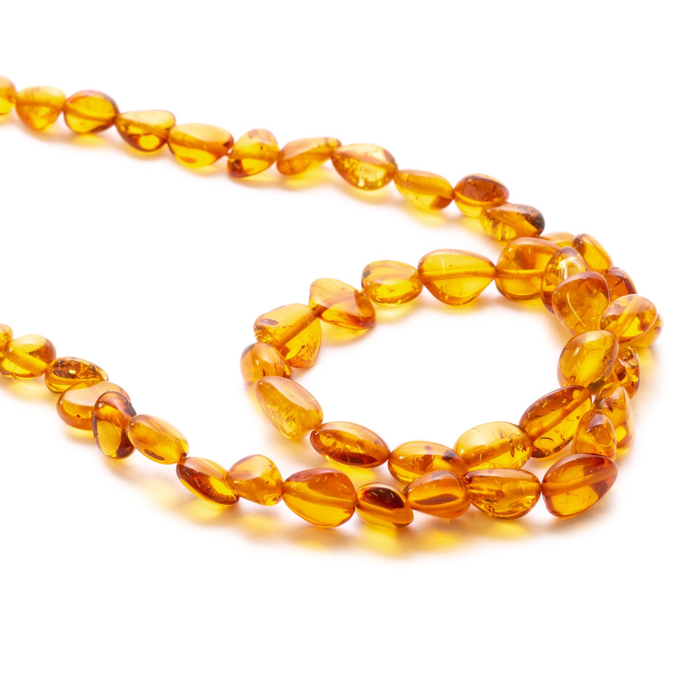 Natural Baltic Amber Nugget Beads - Approx From 7mm