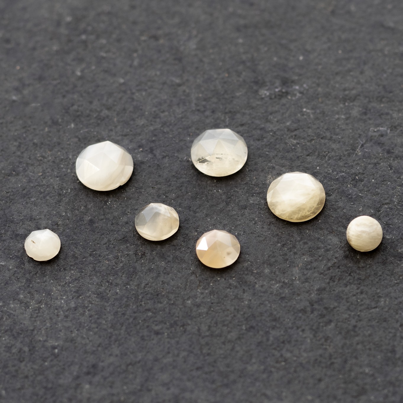 Moonstone Rose Cut Cabochons